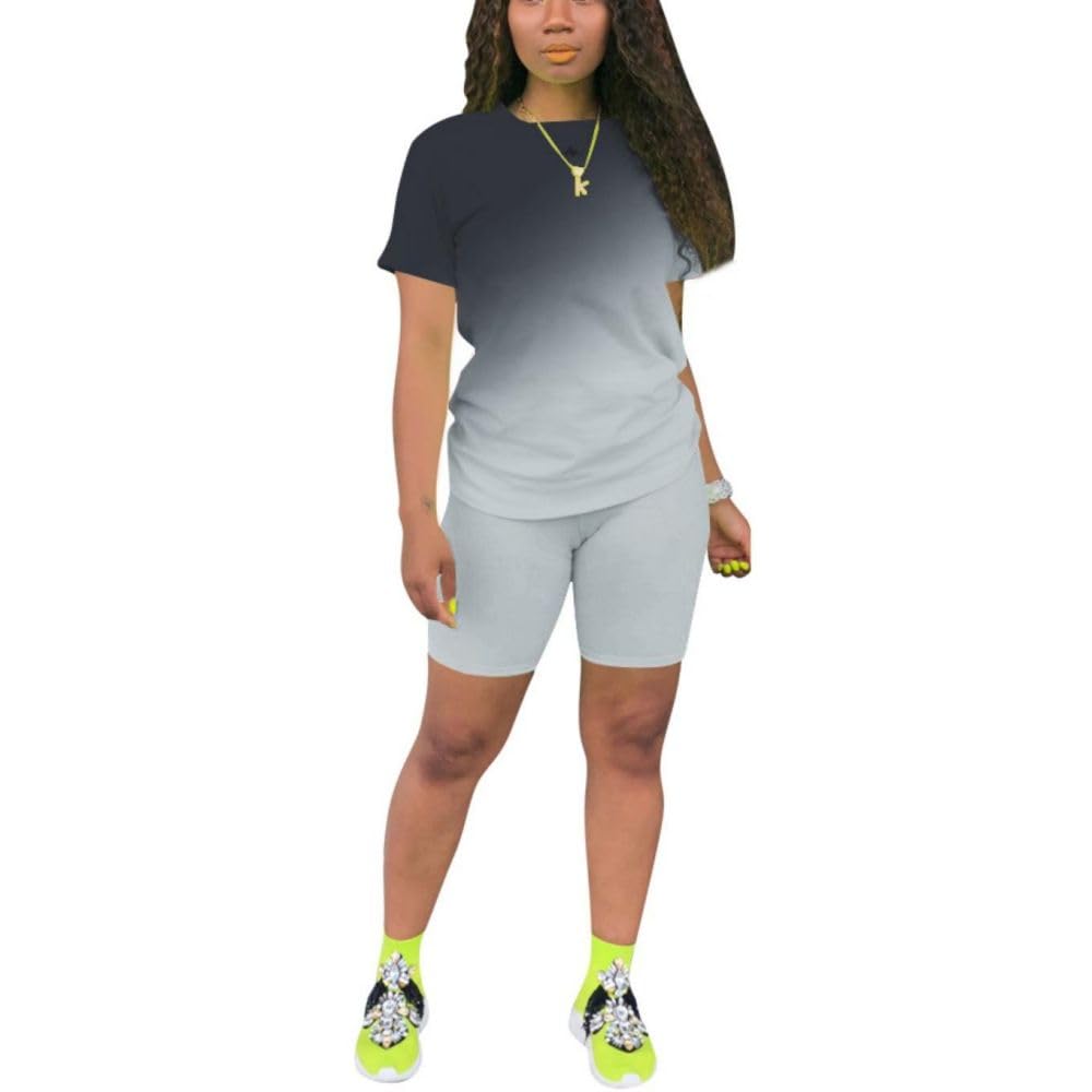 Nimsruc Two Piece Outfits For Women Summer Sweatsuits