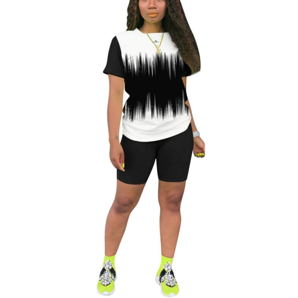 Nimsruc Two Piece Outfits For Women Summer Sweatsuits