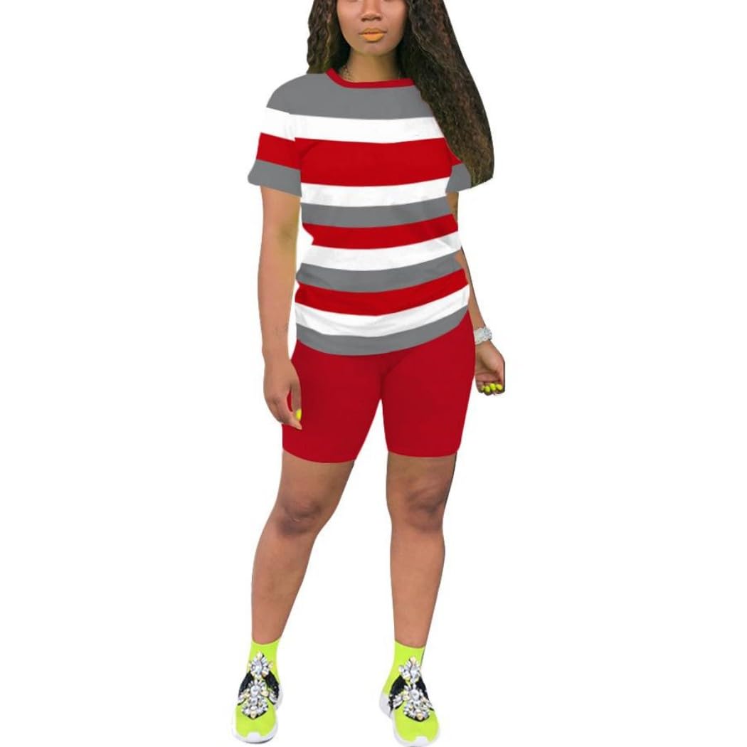 Nimsruc Two Piece Outfits For Women Summer Sweatsuits