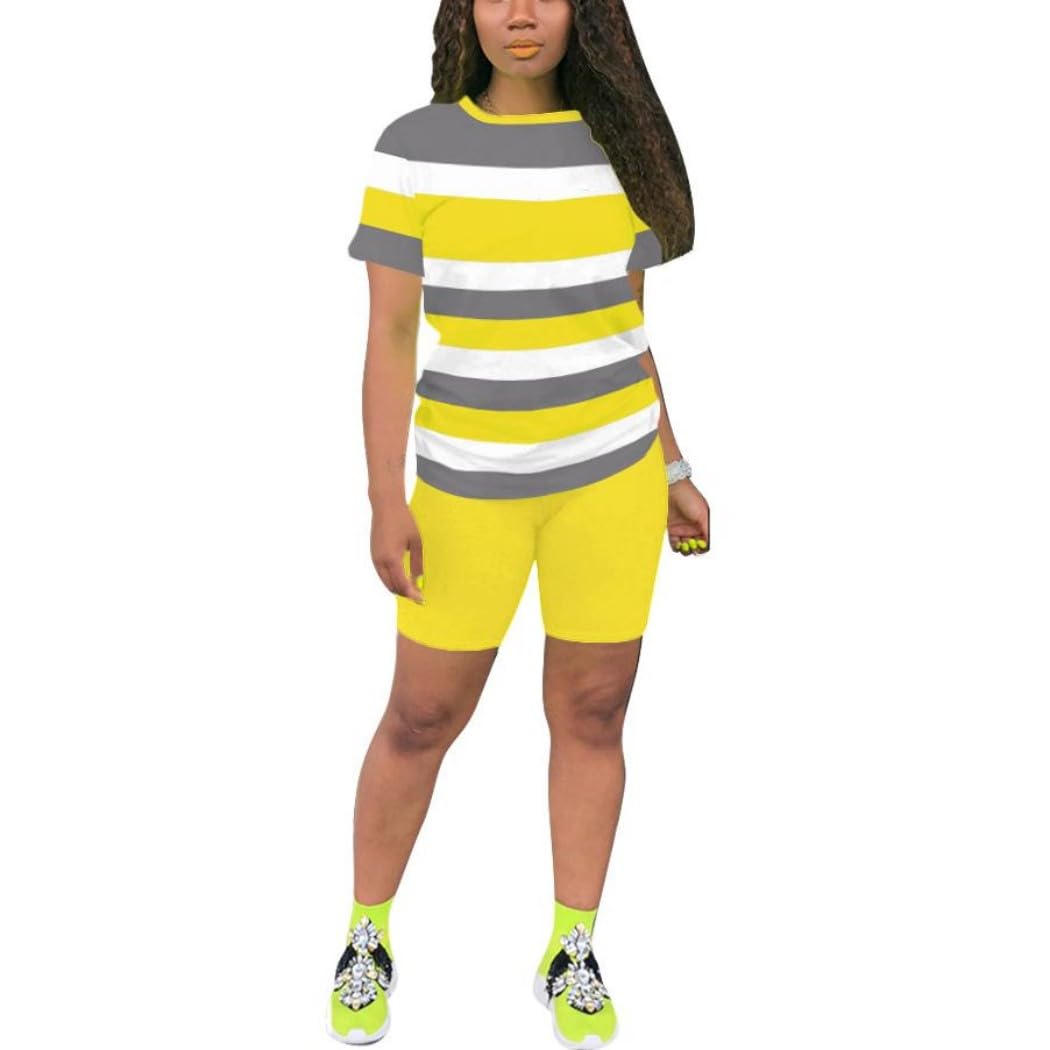 Nimsruc Two Piece Outfits For Women Summer Sweatsuits