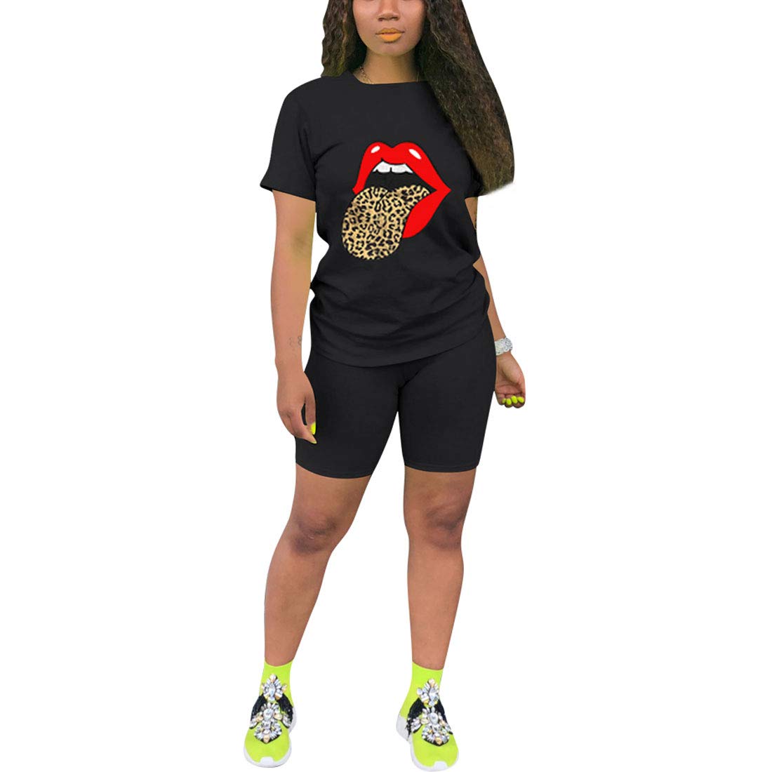 Nimsruc Two Piece Outfits For Women Summer Sweatsuits