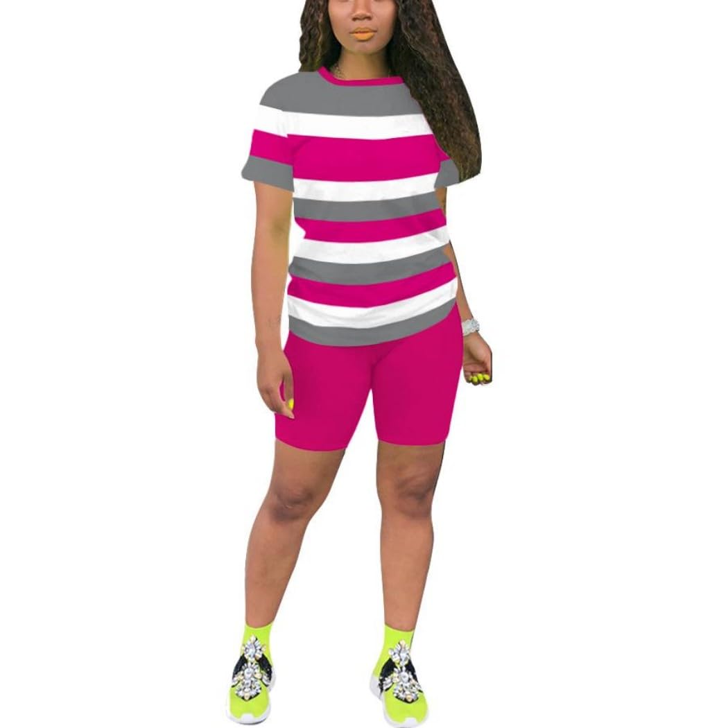 Nimsruc Two Piece Outfits For Women Summer Sweatsuits