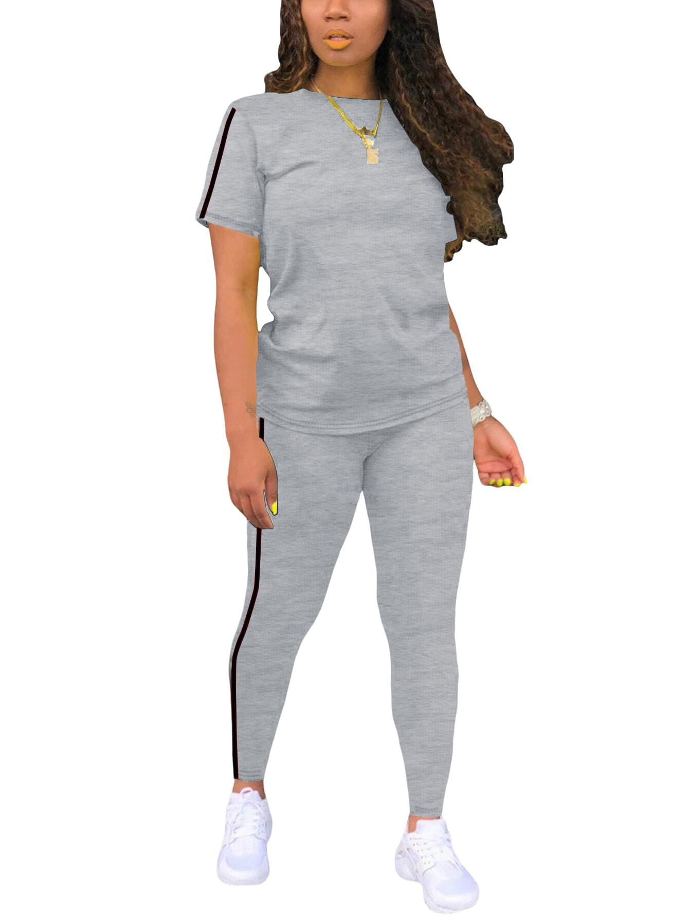 Nimsruc Two Piece Sets For Women Summer Casual Sweatsuits