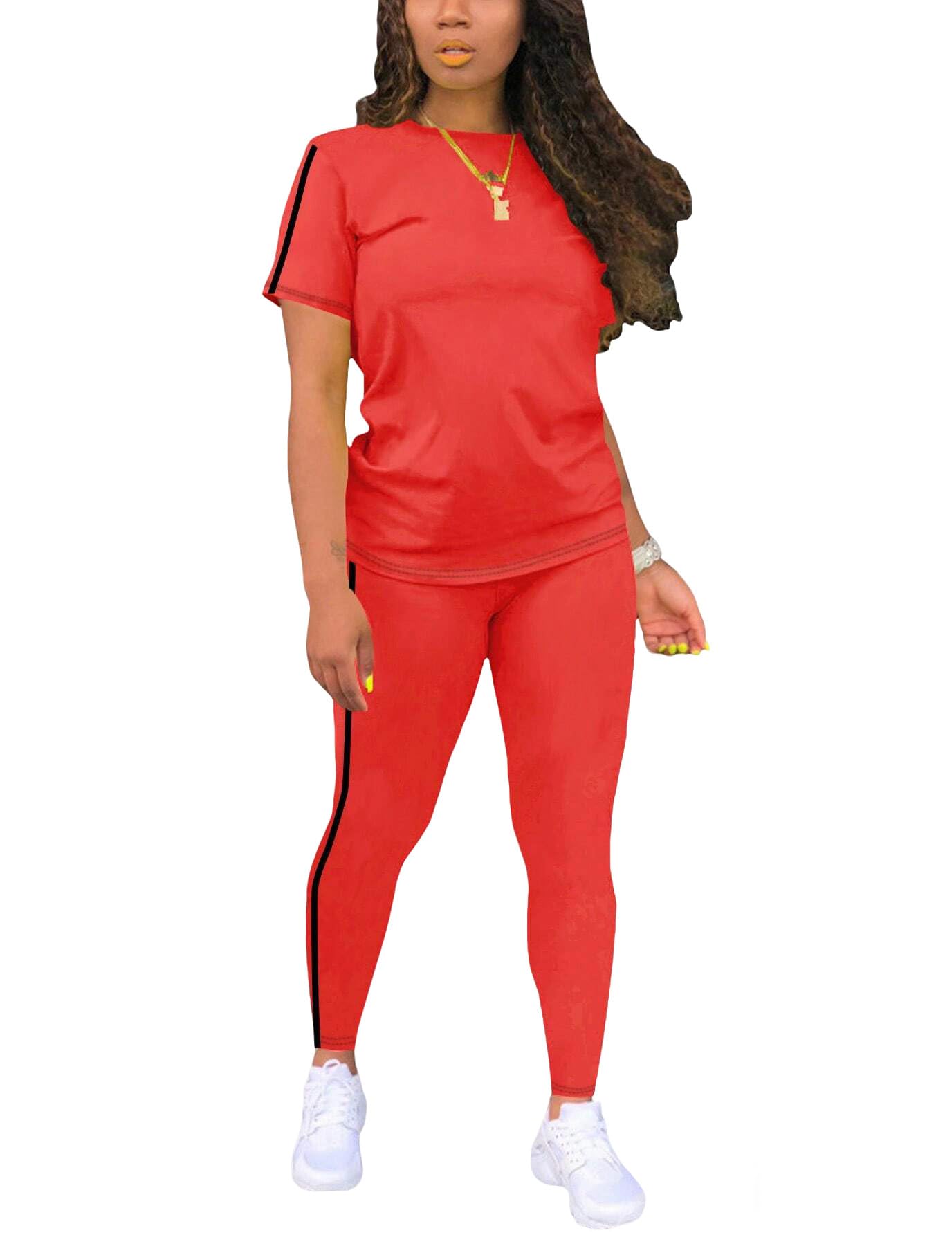 Nimsruc Two Piece Sets For Women Summer Casual Sweatsuits