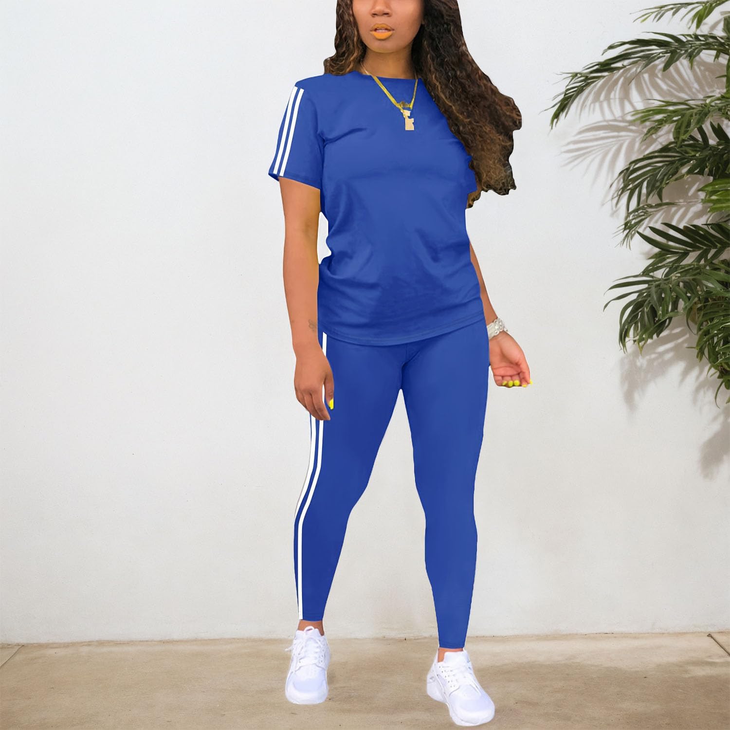 Nimsruc Two Piece Sets For Women Summer Casual Sweatsuits