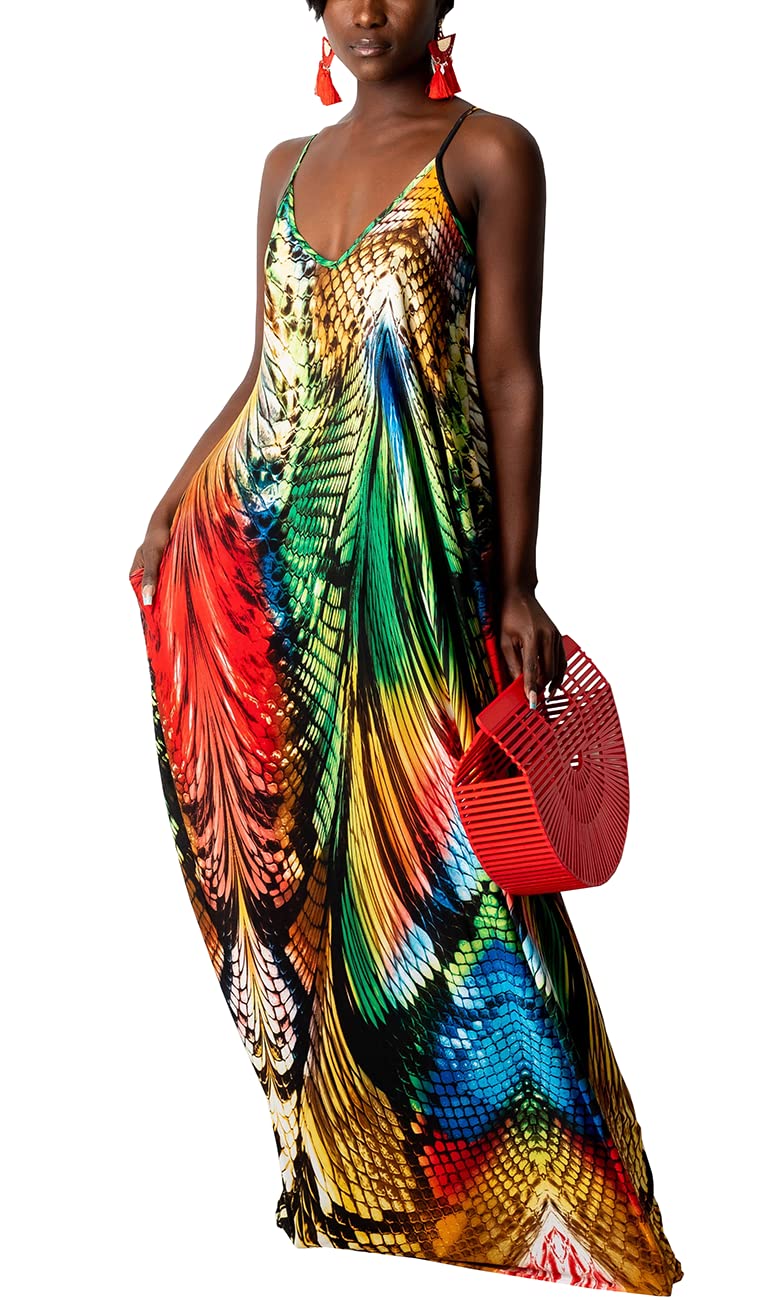 BessCops Summer Maxi Dresses for Women 2026 Plus Size Sundresses Casual Fashion Sleeveless Loose Long Sexy Dress with Pockets