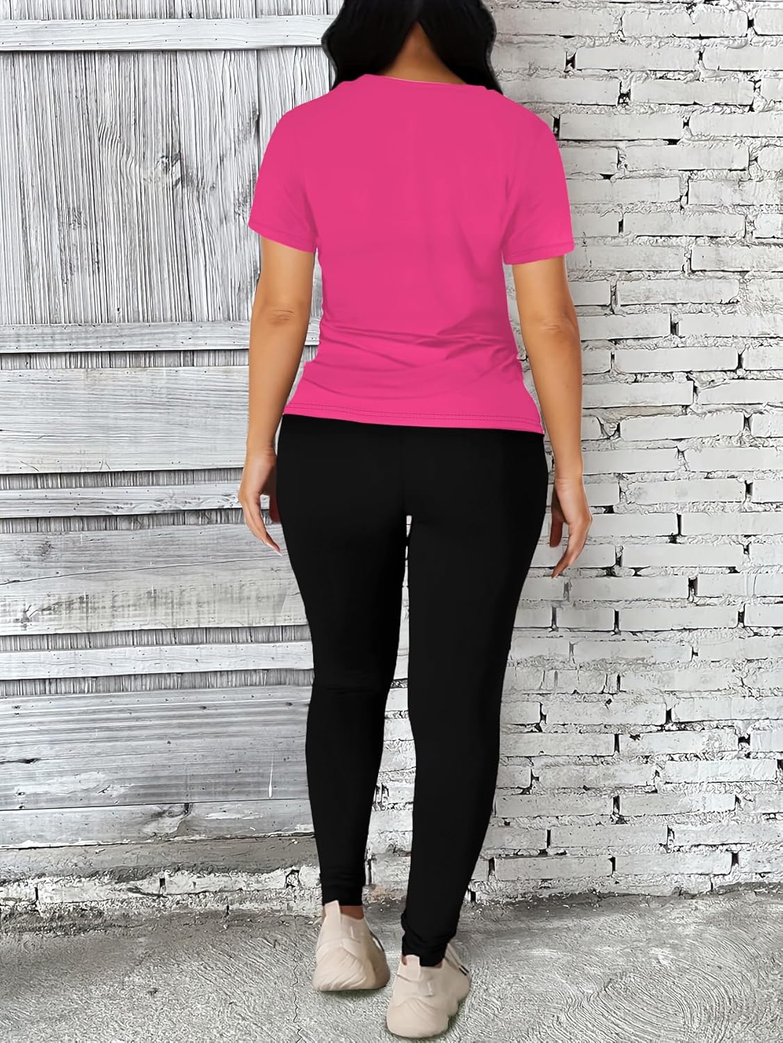 Nimsruc Women 2 Piece Outfits Summer Lounge Set Matching Jogger Sets Short Sleeve Tracksuit Loungewear Sweatsuits