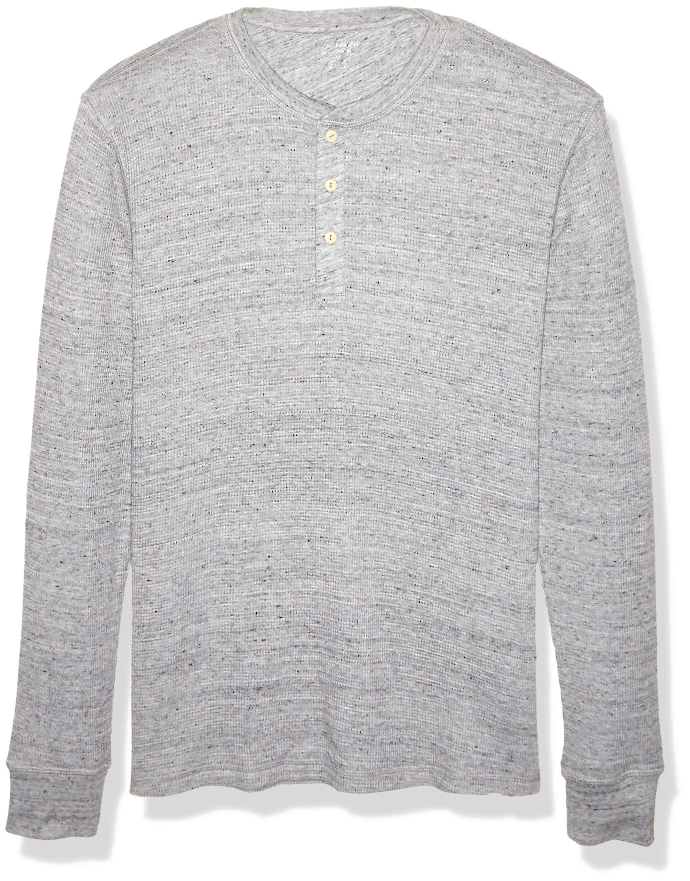 Amazon Essentials Henley Long Sleeve Shirts for Men, Regular-Fit Waffle